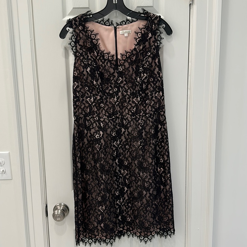 Shoshanna black lace cocktail dress